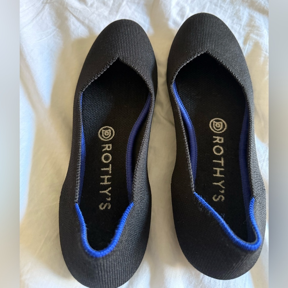 Rothy's Black and Blue Casual Flats - Picture 5 of 9